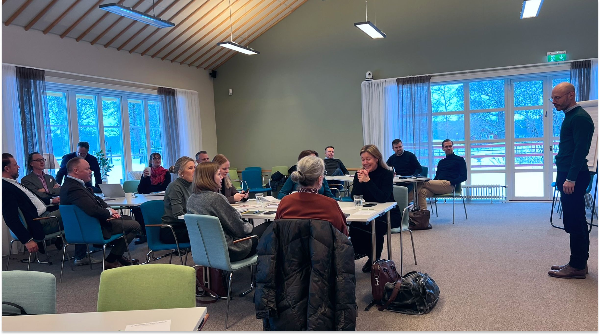Bild från Open Strategising Clinic på Krusenbergs herrgård i januari 2025